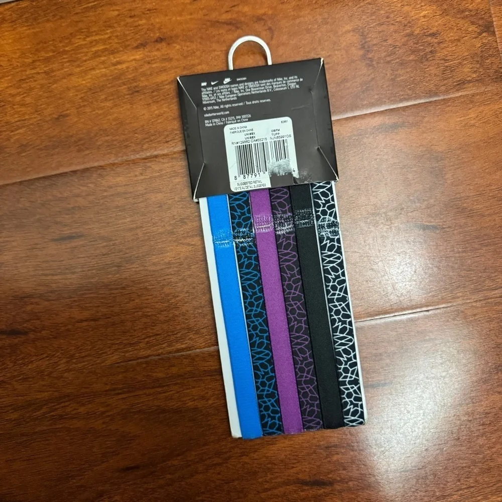 Nike Printed Headbands Assorted 6 Pk